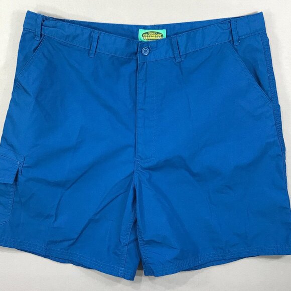 Haband's Shorts Men's 40 Blue Fit Forever Cargo Pockets Snap Button Beach City - Picture 1 of 9